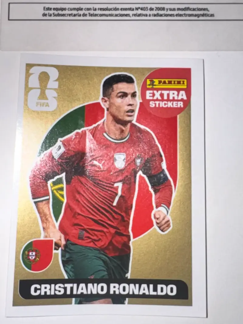 Lámina Panini FIFA Cristiano Ronaldo - 2