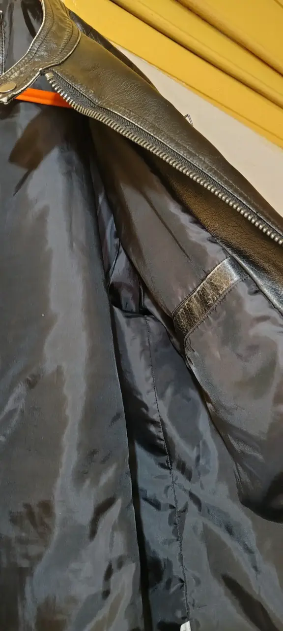 Chaqueta de cuero negra Marquis talla L - 2