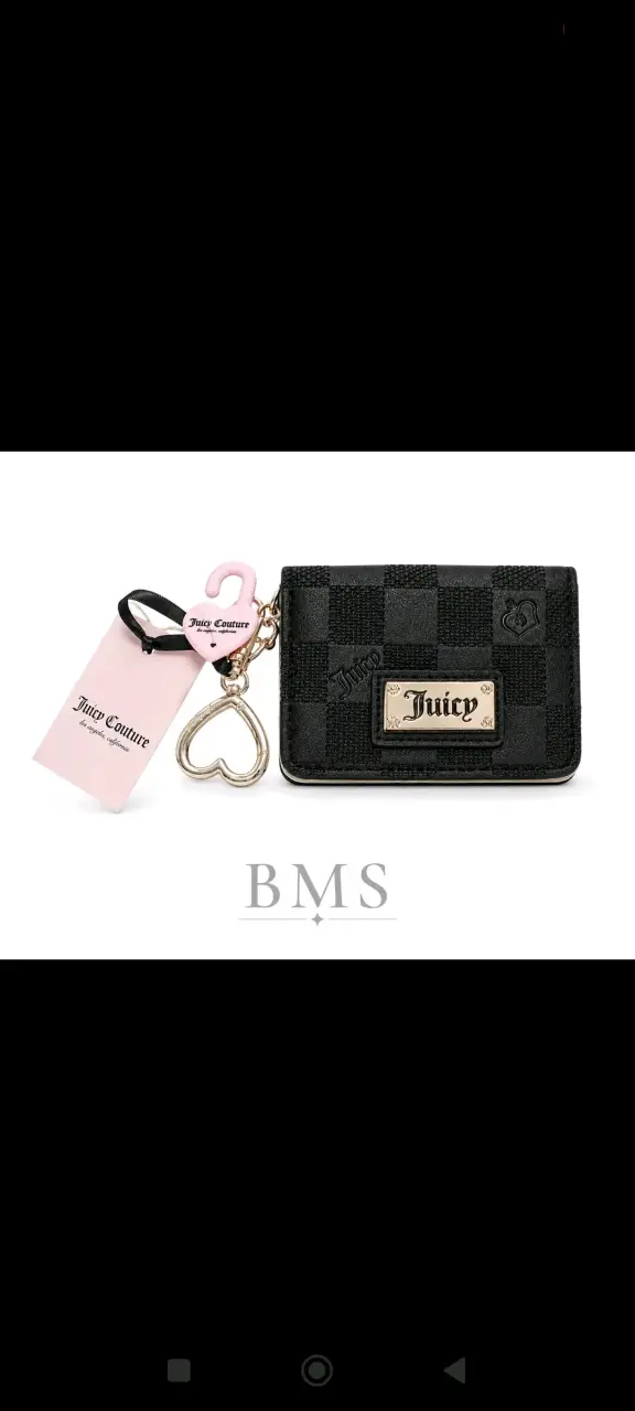 Tarjetero Juicy Couture negro con llavero - 2