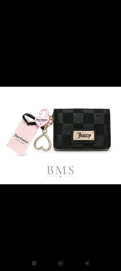 Tarjetero Juicy Couture negro con llavero - miniatura 2