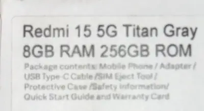 Smartphone Redmi 15 5G con batería de 7000mAh - miniatura 3