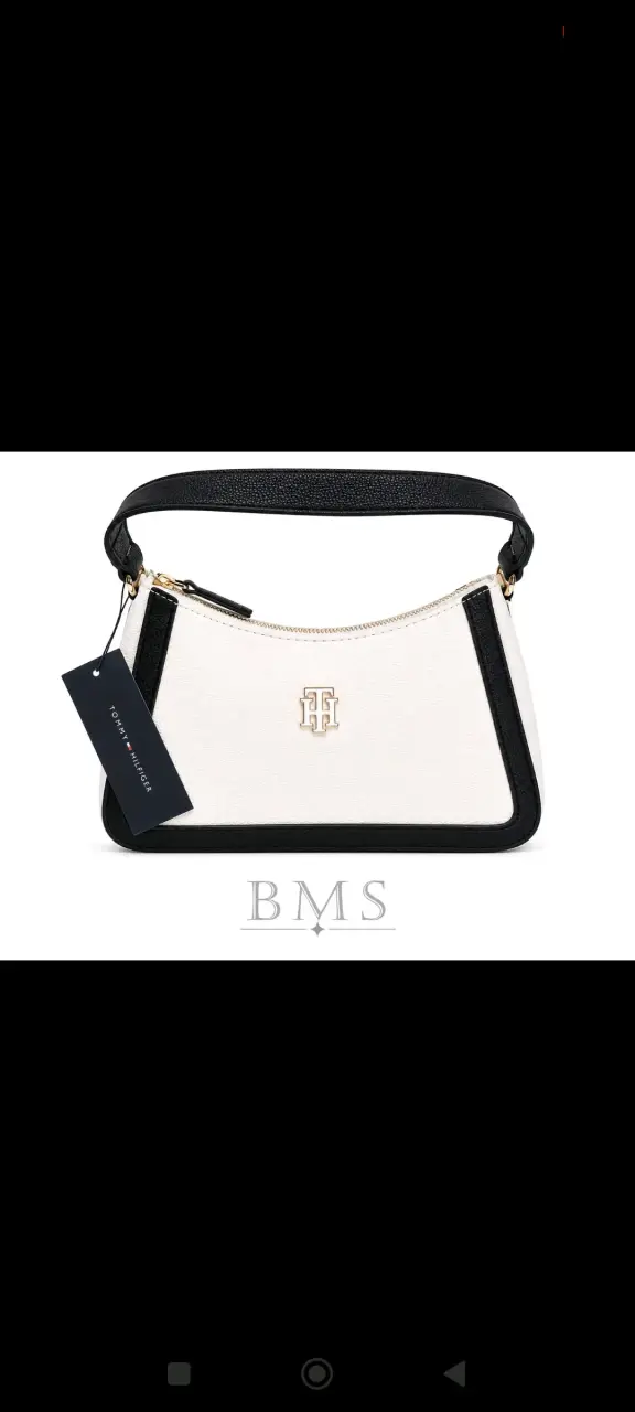 Bolso Tommy Hilfiger blanco y negro - 1