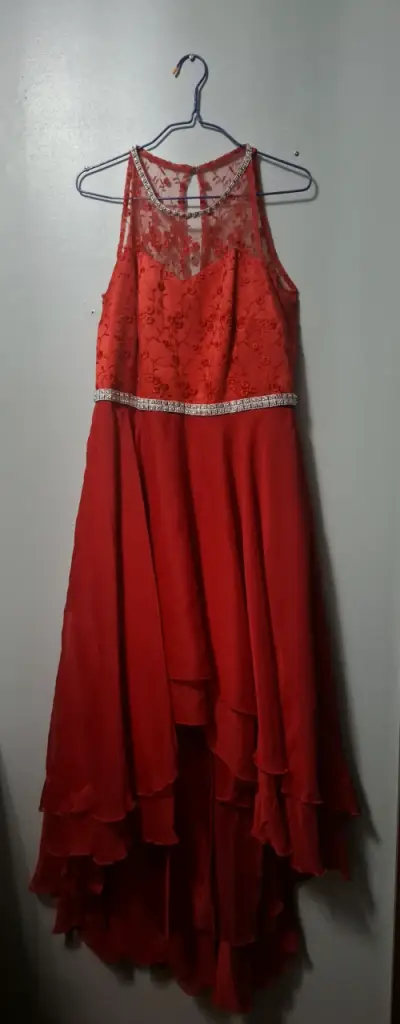 Vestido Rojo Gala 8vo Básico - miniatura 1