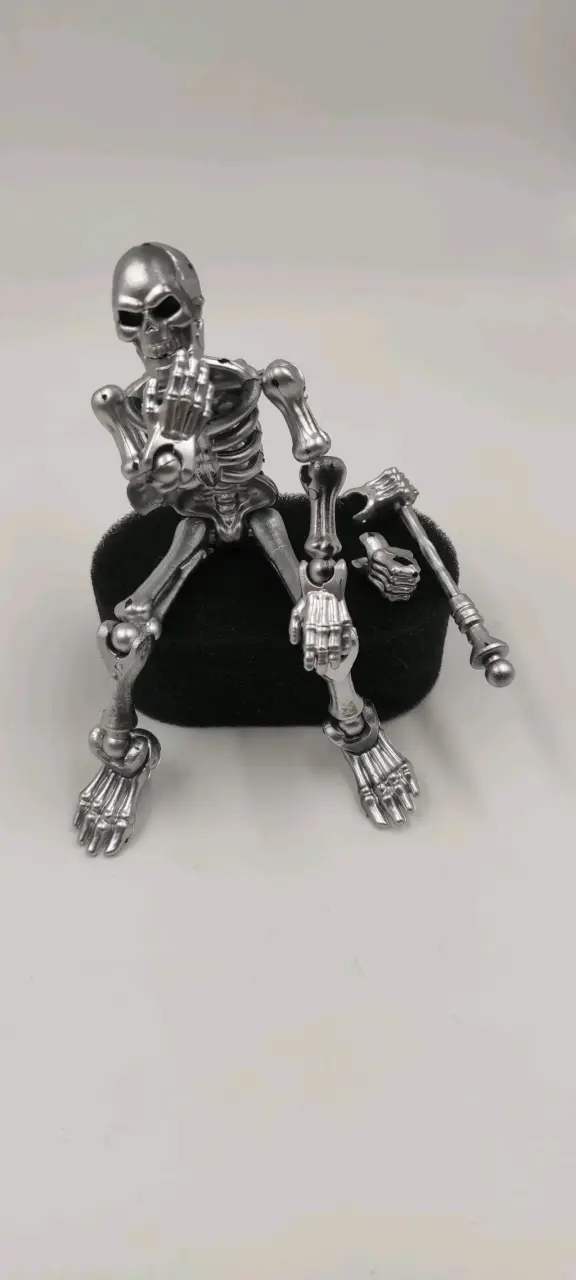 Figura esqueleto articulada calavera - 1
