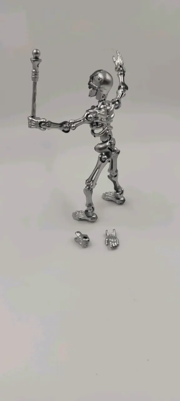 Figura esqueleto articulada calavera - 4