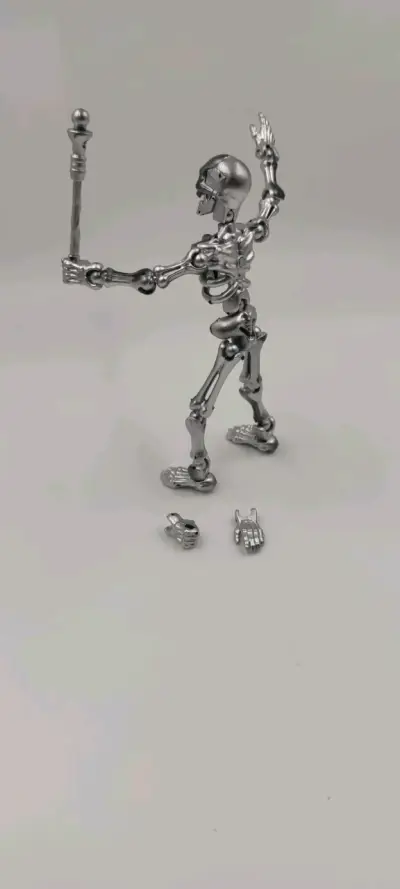 Figura esqueleto articulada calavera - miniatura 4