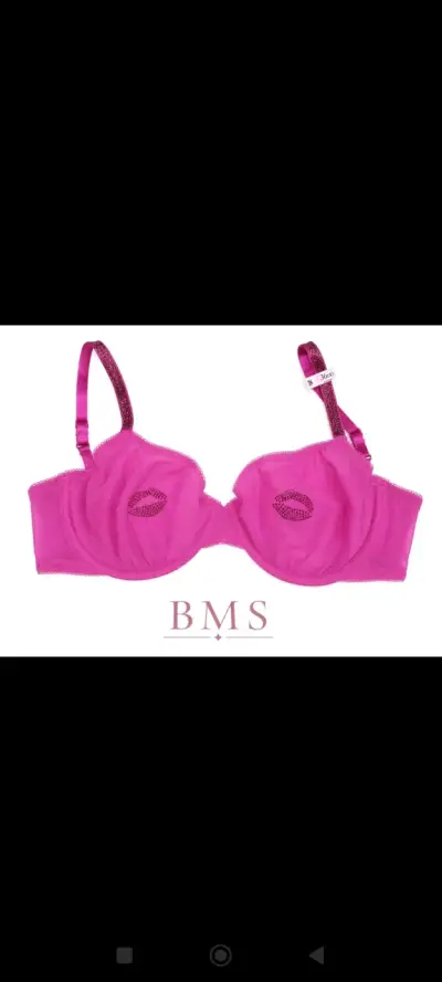 Sosten vs fucsia con diseño de labios - miniatura 1
