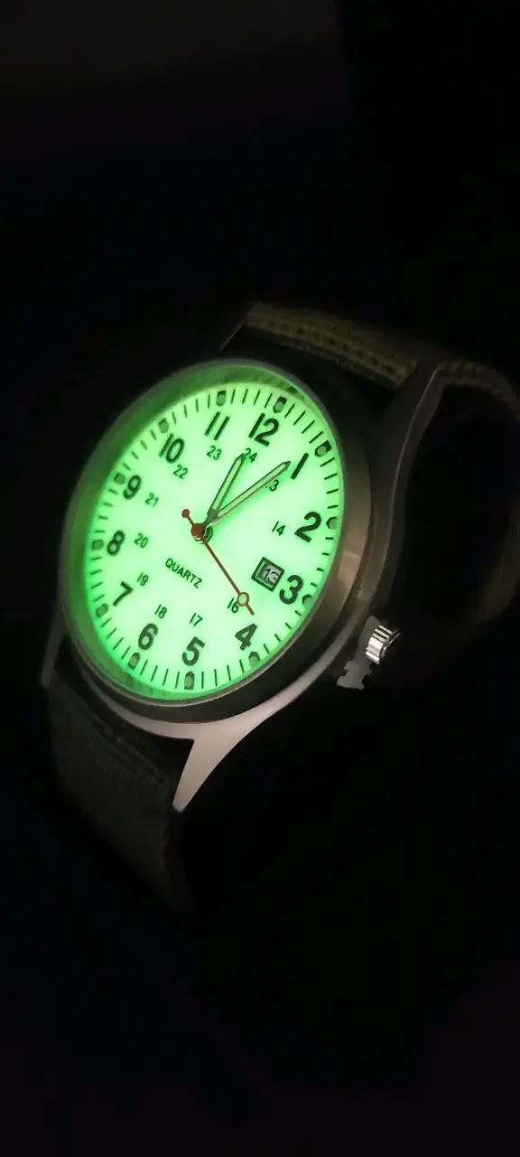 Reloj de pulsera militar con correa verde - 6