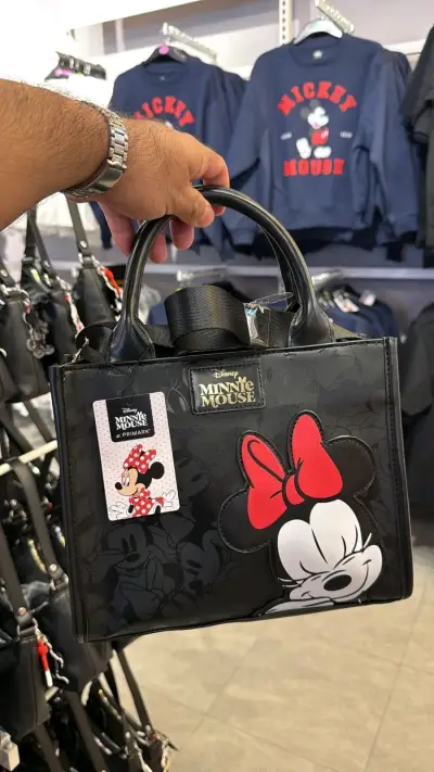 Bolso Minnie Mouse negro con lazo - miniatura 1