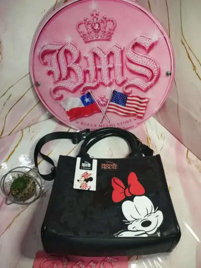Bolso Minnie Mouse negro con lazo - miniatura 2