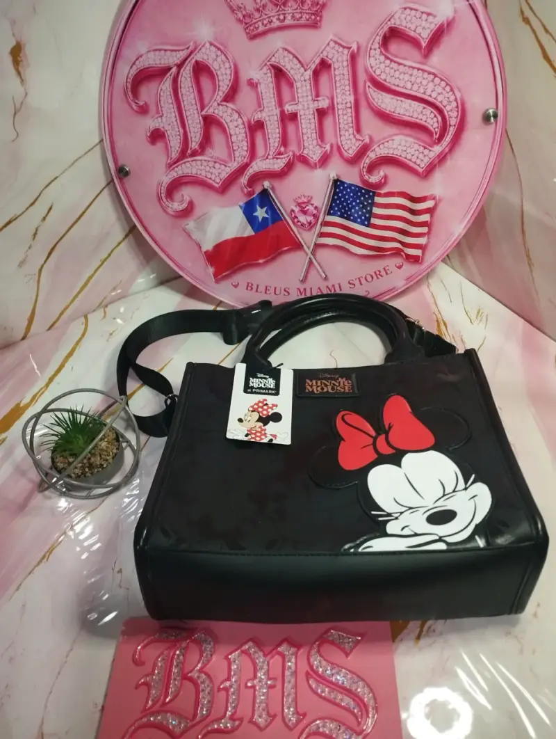 Bolso Minnie Mouse negro con lazo - 3