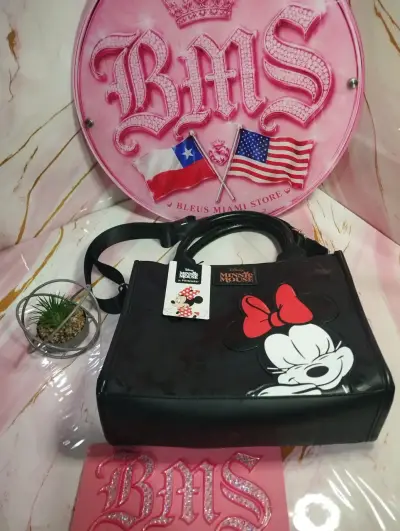 Bolso Minnie Mouse negro con lazo - miniatura 3