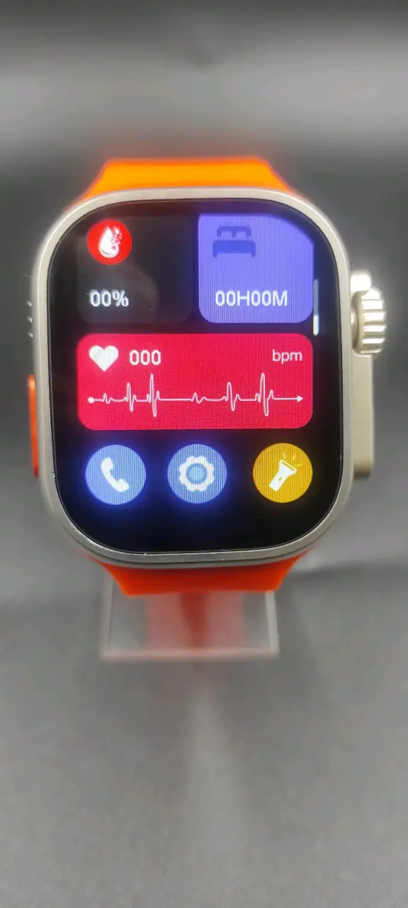 Smartwatch con correa naranja vibrante - 6