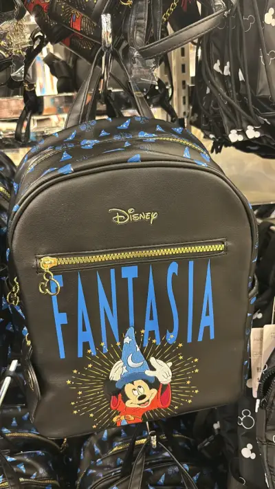 Mochila negra con estampado azul de sombreros - miniatura 5
