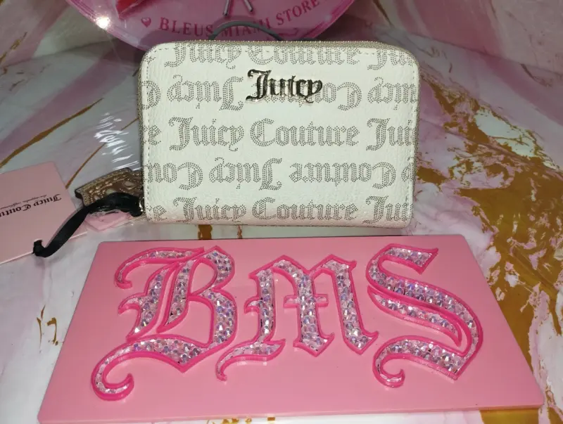 Billetera Juicy Couture beige con logo - 2