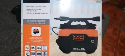 Hidrolavadora NUEVA Black+Decker 1600 PSI 110 Bar - miniatura 1