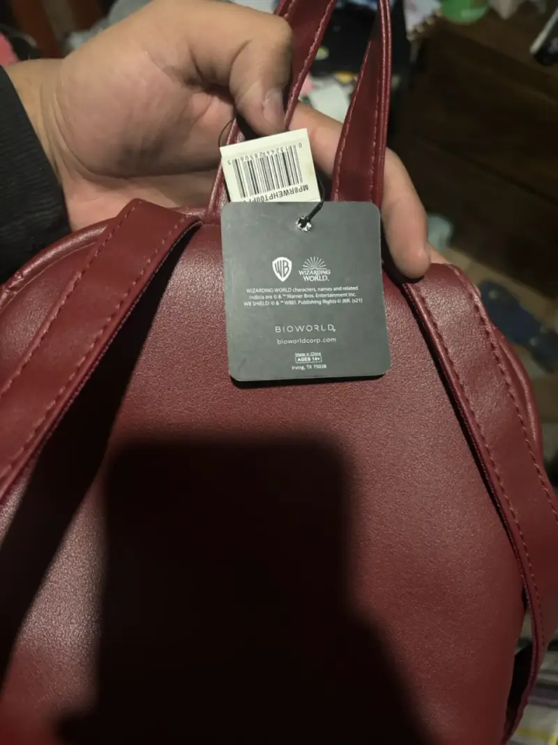 Mochila mini Gryffindor bordó con escudo - 4