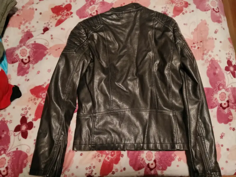 Chaqueta de cuero negra pepejeans talla S - 2