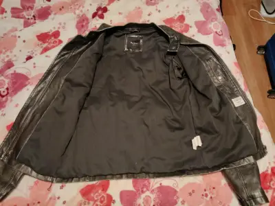 Chaqueta de cuero negra pepejeans talla S - miniatura 3