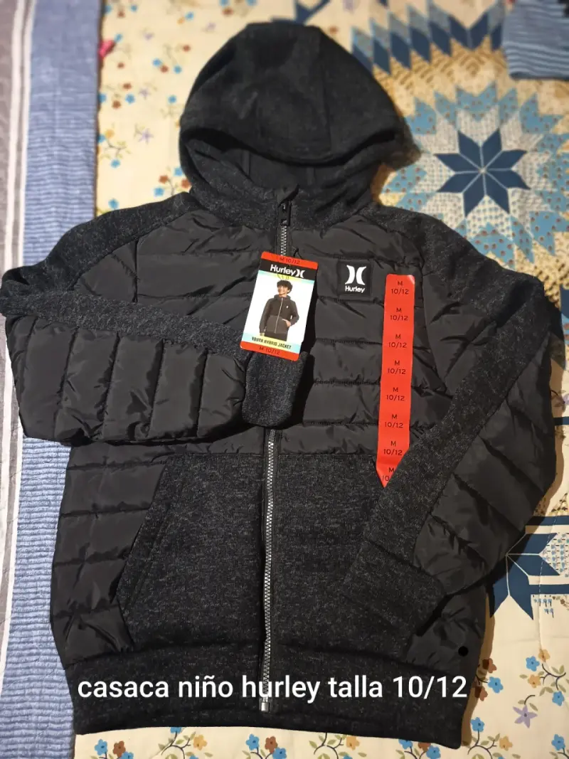 Chaqueta niño Hurley con capucha talla 10/12 - 1