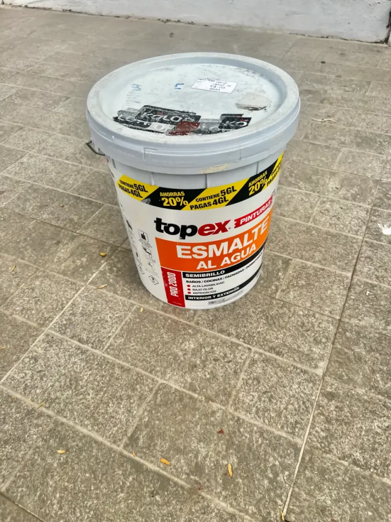 Balde de pintura color crema Topex - 2