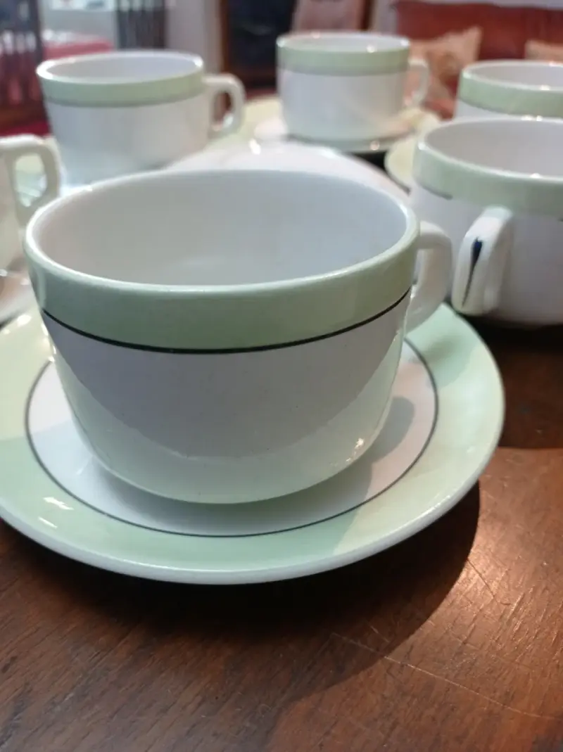 Juego de tazas Fanaloza con platillos - 1
