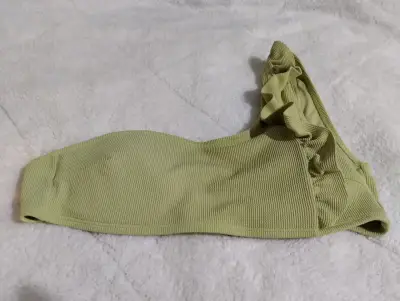 Top verde sin mangas de algodón - miniatura 4