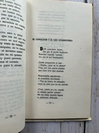 Libro antiguo 'Oasis de la Fábula' 1967 - miniatura 5
