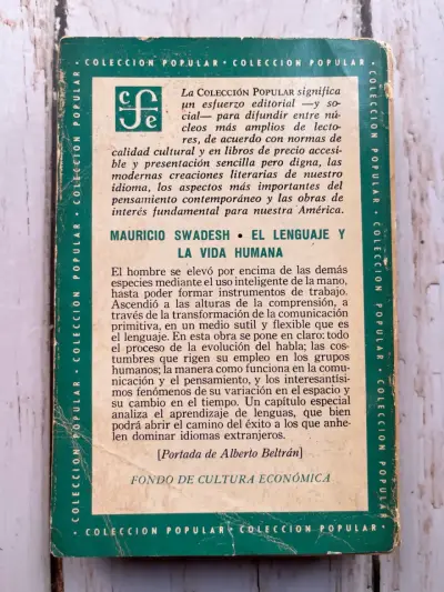 Libro 'El Lenguaje y la Vida Humana' de Mauricio Swadesh - miniatura 3
