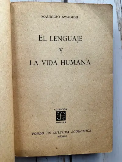 Libro 'El Lenguaje y la Vida Humana' de Mauricio Swadesh - miniatura 4