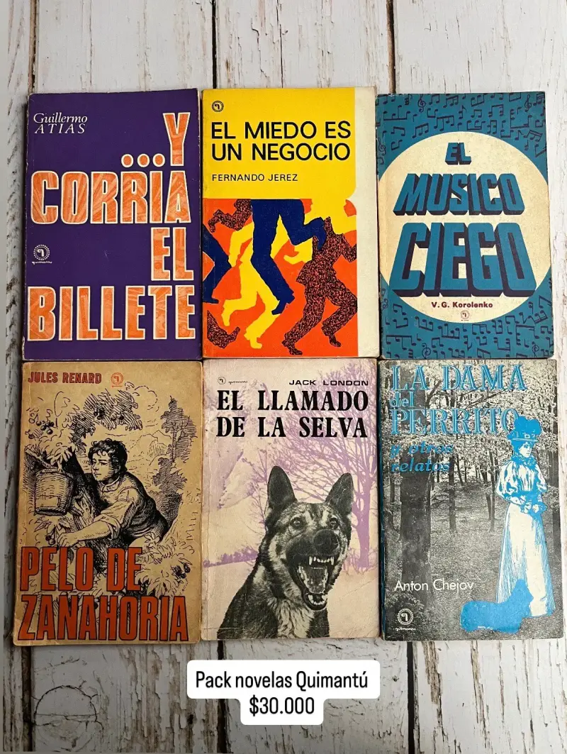 Pack de 6 novelas Quimantú