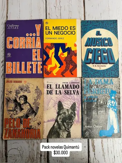 Pack de 6 novelas Quimantú - miniatura 1