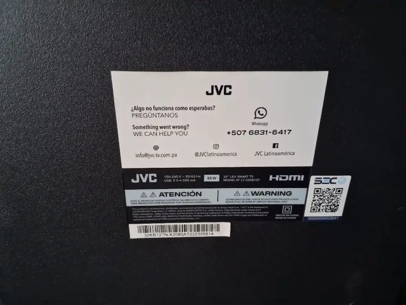 Led Smart TV JVC  de 32” con control remoto - 2