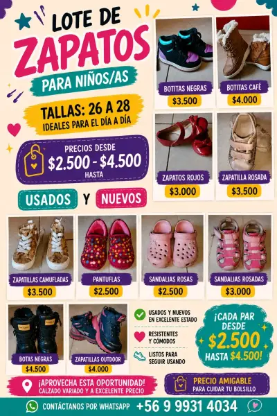 Lote de zapatos para niños talla 26-28 - miniatura 1