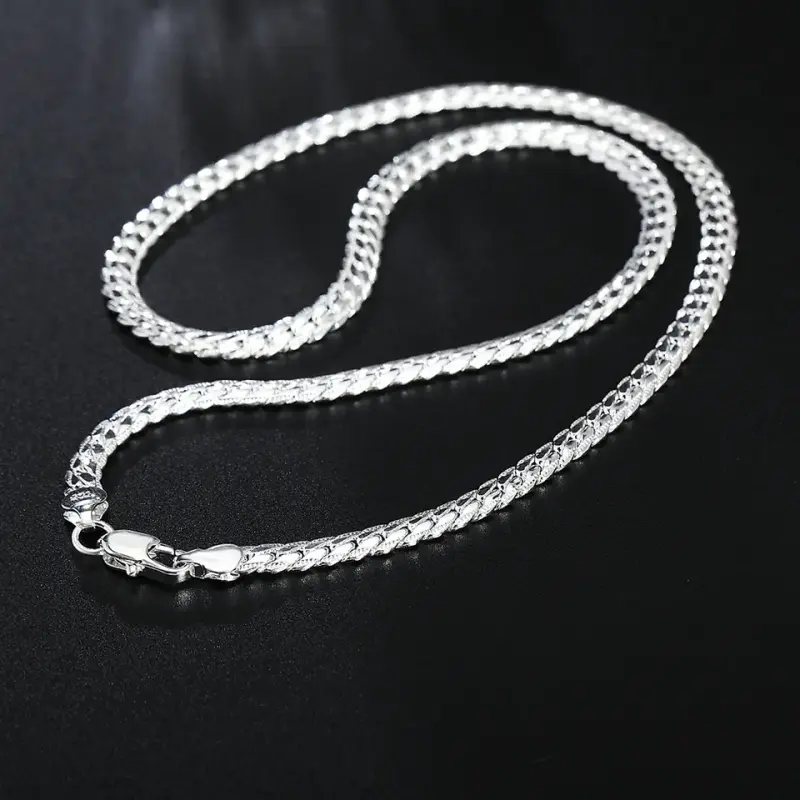 Cadena de plata esterlina elegante - 1