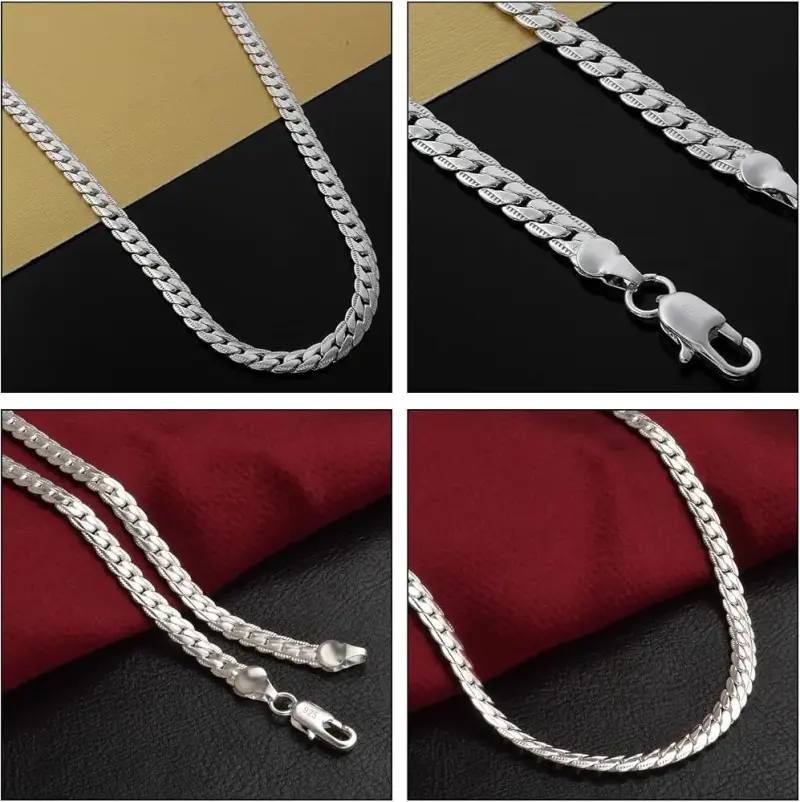 Cadena de plata esterlina elegante - 2