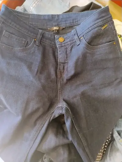 Jeans azul oscuro marca Ash para mujer - miniatura 1