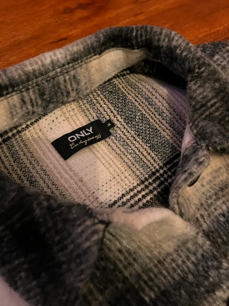 Chaqueta de lana a cuadros Only - 2