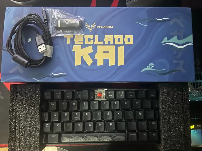 Teclado mecánico Pegasum Kai Inalámbrico/USB - 1
