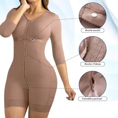 😍💯Faja moldeadora de cuerpo entero color nude💥😍 - miniatura 5