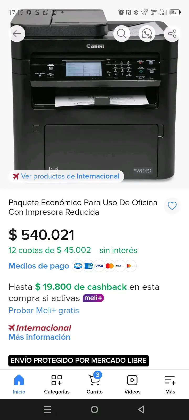 Impresora multifunciona canon láser imagineglas - 6