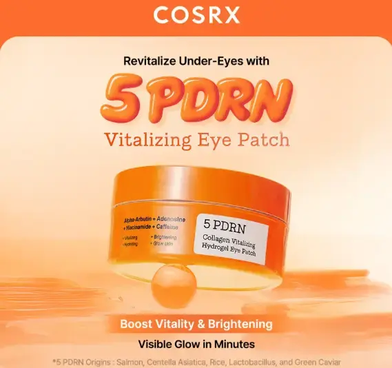 Parches revitalizantes para ojos COSRX 5 PDRN - 1