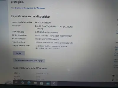 Notebook HP G6 I7 6ª Gen SSD 480GB - miniatura 3