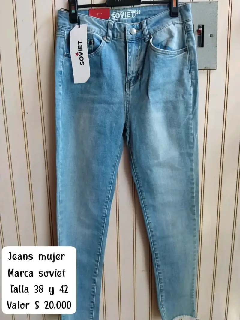 Jeans mujer desgastados Soviet gris - 2