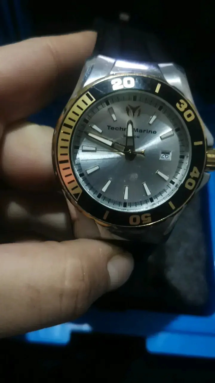 Reloj TechnoMarine plateado con caja original - 3