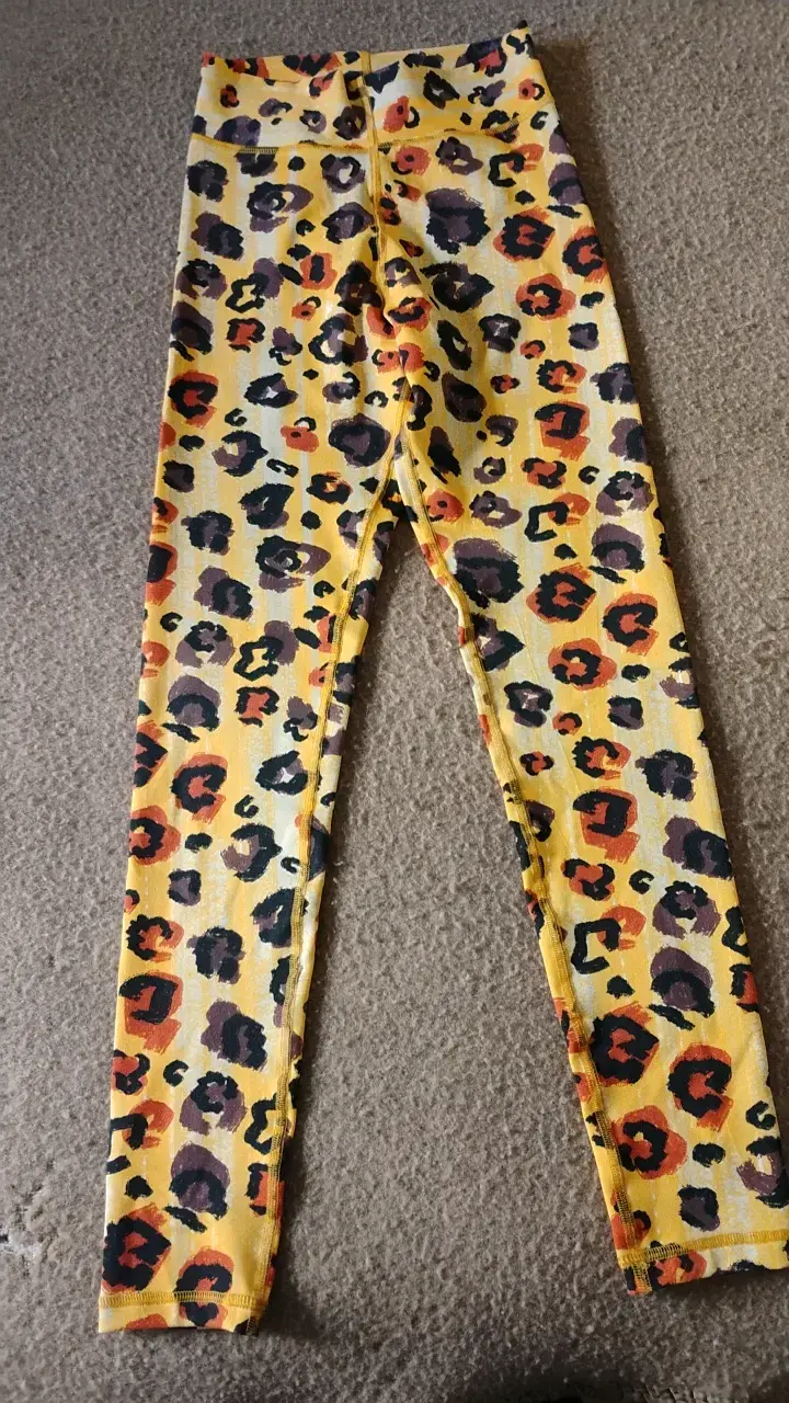 Leggings estampados animal print amarillo - 1