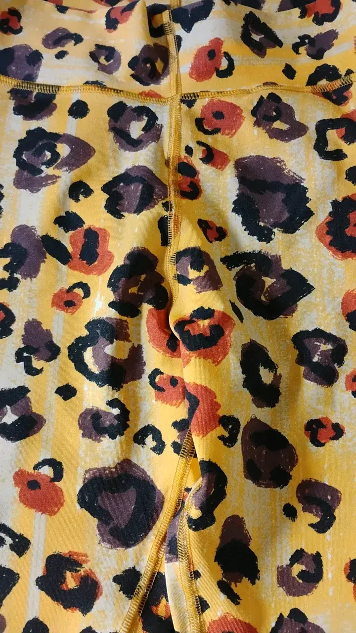 Leggings estampados animal print amarillo - 2
