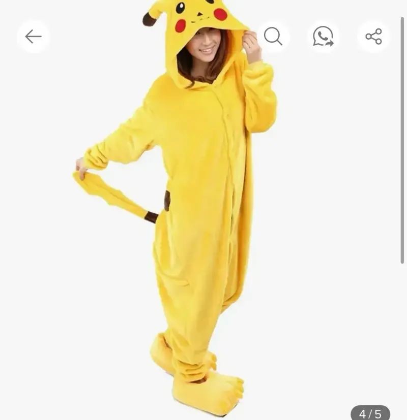 Pijama enterizo Pikachu amarillo - 1