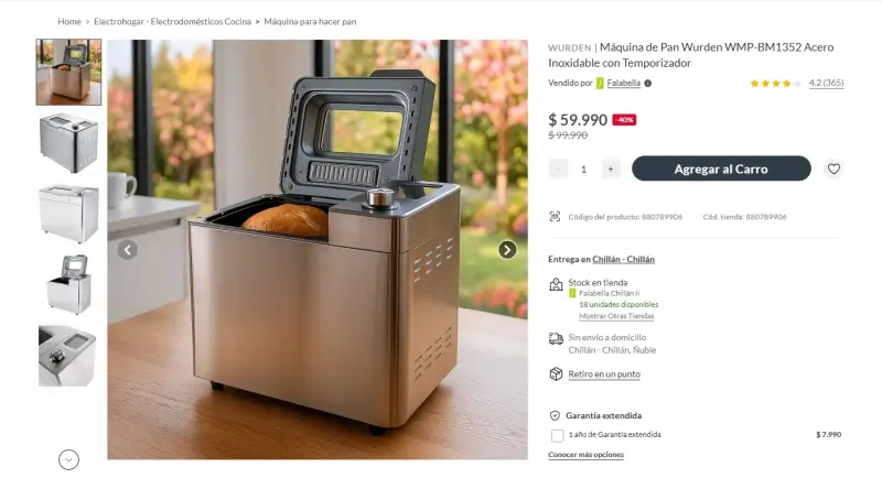 Máquina para hacer pan de acero inoxidable - 2