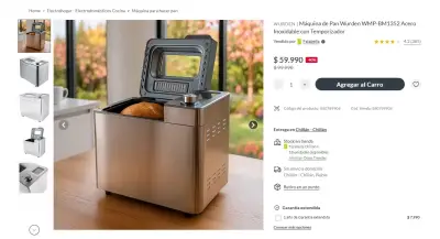 Máquina para hacer pan de acero inoxidable - miniatura 2